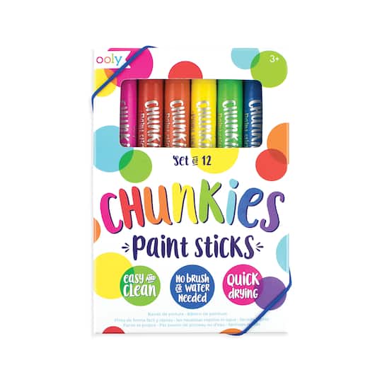 OOLY Original Pack Chunkies Paint Sticks, 12ct.